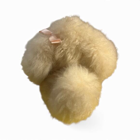 Sheepskin Dog plush Bag Handcrafted In New Zealand Sheep Wool Shearling 15x9” - Picture 2 of 13